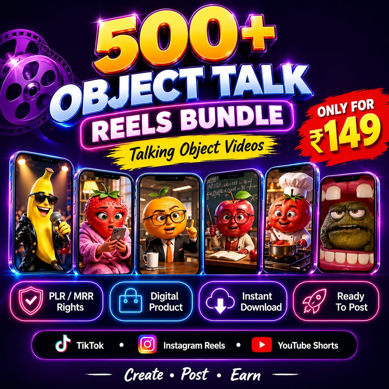 500 + Ai Object talk  reels Bundle
