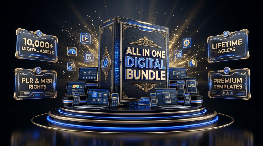 All in One Mega Digital Products Bundle (25+ Top Selling Digital Assets)